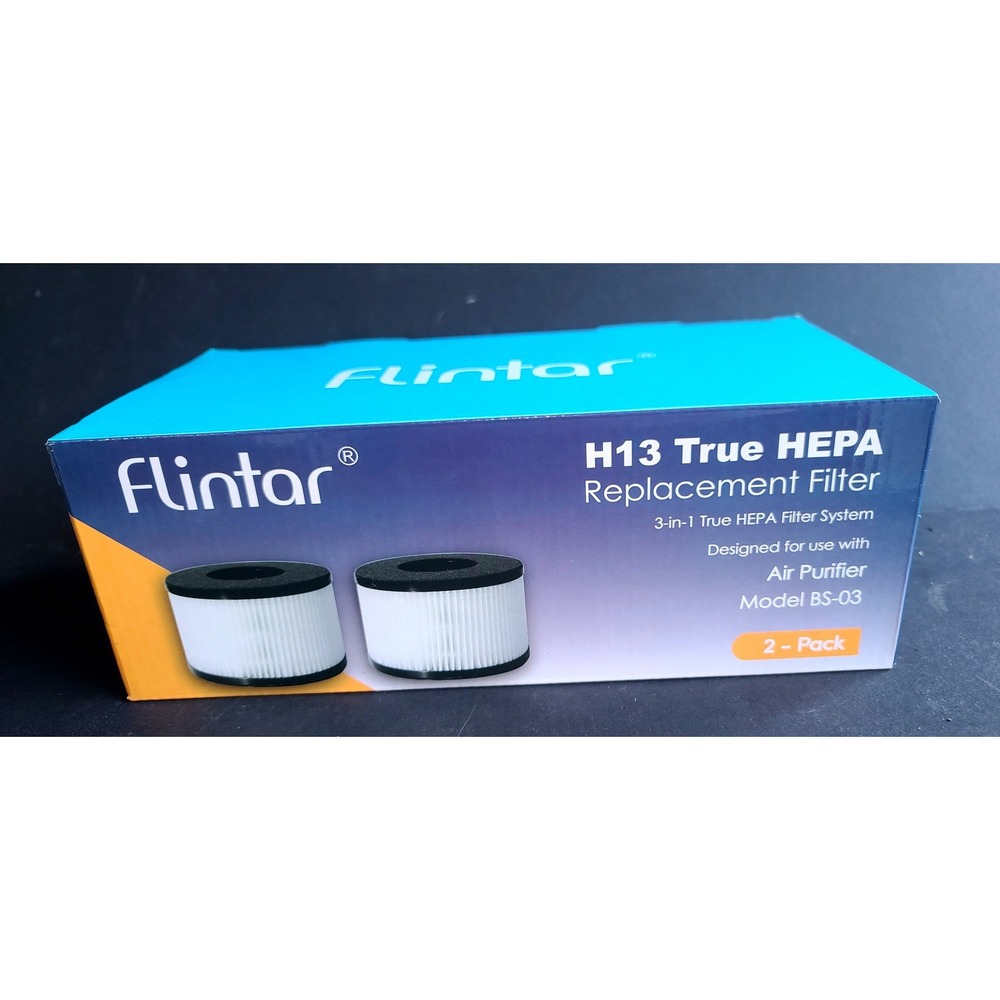 BS-03 Replacement Filters True‎ HEPA H13 Air Purifier Part Generic 2-Pack